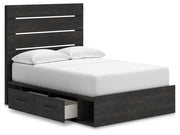 Hollivern Dark Gray Full Panel Storage Bed - PCB2108B15