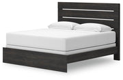 Hollivern Dark Gray King Panel Bed - PCB2108B8