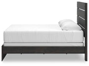 Hollivern Dark Gray King Panel Bed - PCB2108B8
