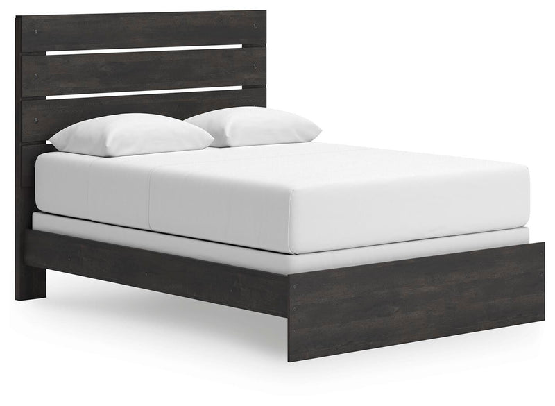 Hollivern Dark Gray Queen Panel Bed - PCB2108B2