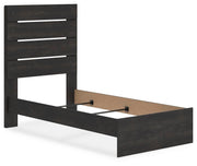 Hollivern Dark Gray Twin Panel Bed - PCB2108B11