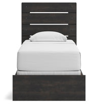 Hollivern Dark Gray Twin Panel Bed - PCB2108B11