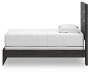 Hollivern Dark Gray Twin Panel Bed - PCB2108B11