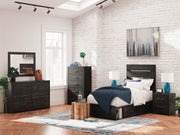 Hollivern Dark Gray Twin Panel Storage Bed - PCB2108B17
