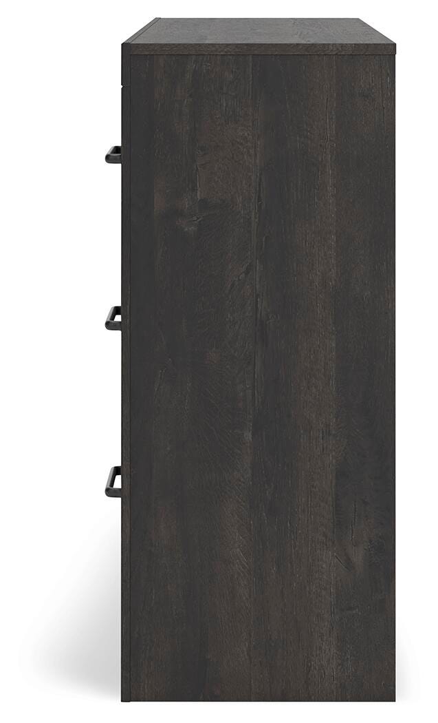 Hollivern Full Panel Bed and Dresser in Dark Gray - PKG021604