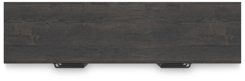 Hollivern Full Panel Bed and Dresser in Dark Gray - PKG021604