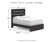 Hollivern Full Panel Bed, Dresser and Mirror - PCB2108B14