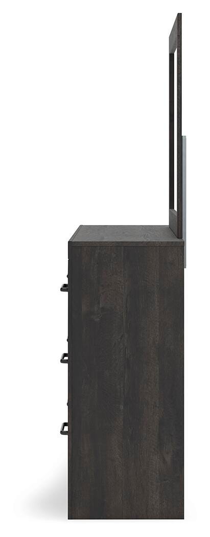 Hollivern Full Panel Bed, Dresser and Mirror - PCB2108B14