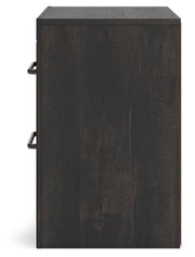 Hollivern Full Panel Bed, Dresser and Nightstand in Dark Gray - PKG021605
