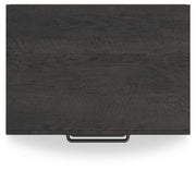 Hollivern Full Panel Bed, Dresser, Mirror and Nightstand in Dark Gray - PKG021601