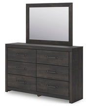 Hollivern Full Panel Bed, Dresser, Mirror, Chest and Nightstand in Dark Gray - PKG021603