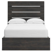 Hollivern Full Panel Storage Bed, Dresser and Mirror in Dark Gray - PKG021630