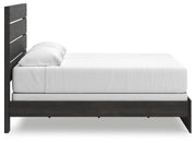 Hollivern King Panel Bed and Dresser in Dark Gray - PKG021620