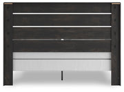 Hollivern King Panel Bed and Dresser in Dark Gray - PKG021620