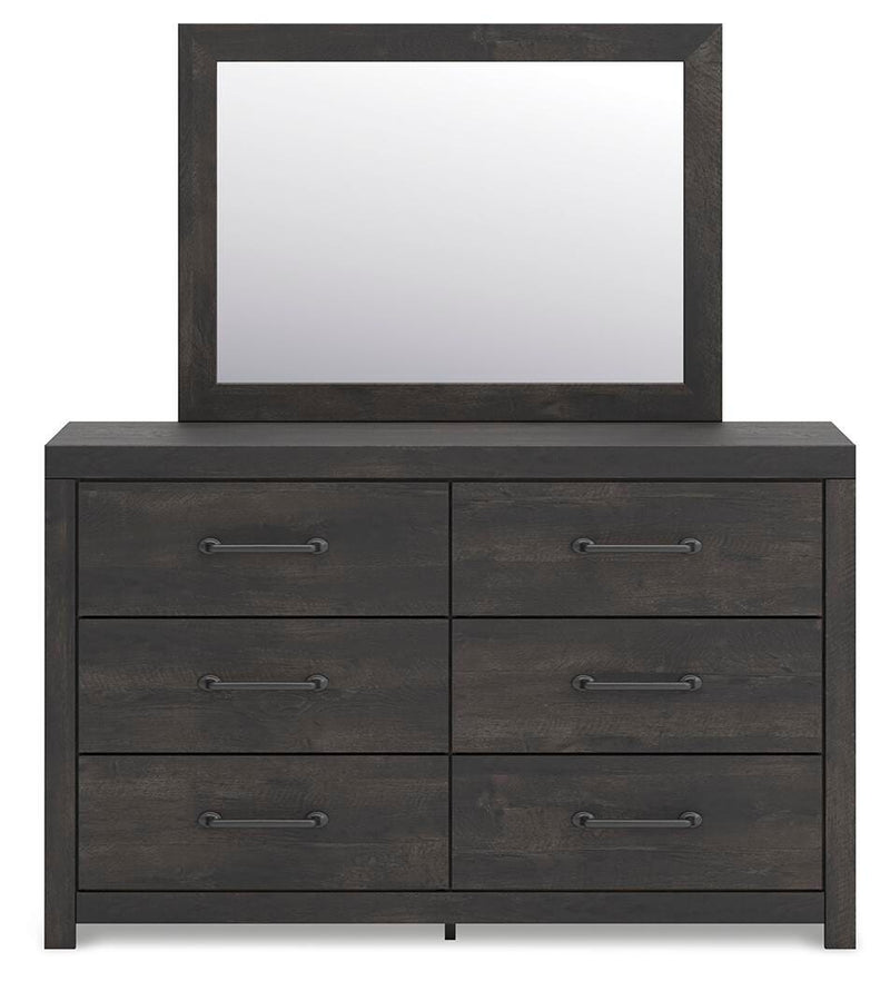 Hollivern Queen Panel Bed, Dresser and Mirror - PCB2108B3