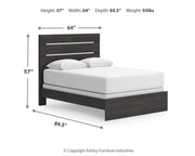 Hollivern Queen Panel Bed, Dresser and Mirror - PCB2108B3