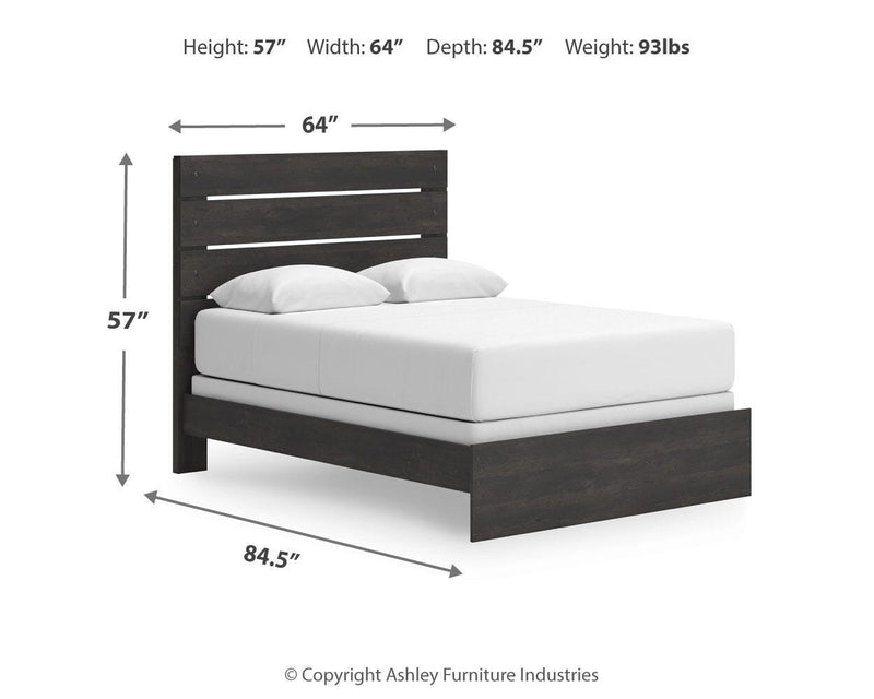 Hollivern Queen Panel Bed, Dresser and Mirror - PCB2108B3