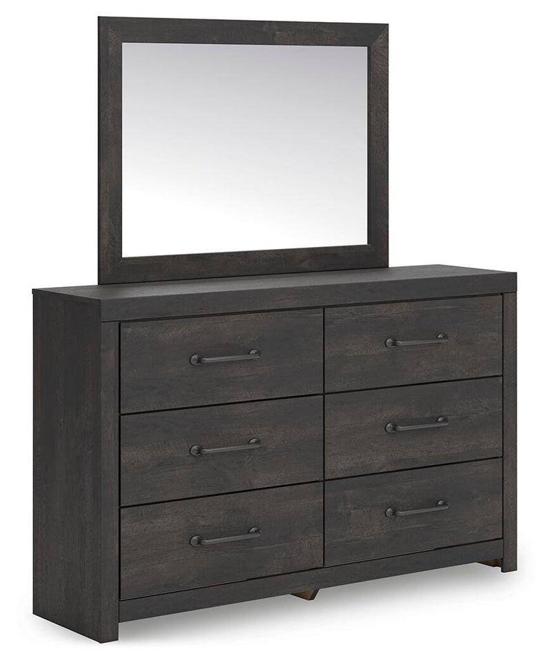 Hollivern Queen Panel Bed, Dresser and Mirror - PCB2108B3