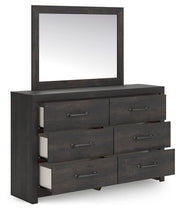 Hollivern Queen Panel Bed, Dresser and Mirror - PCB2108B3