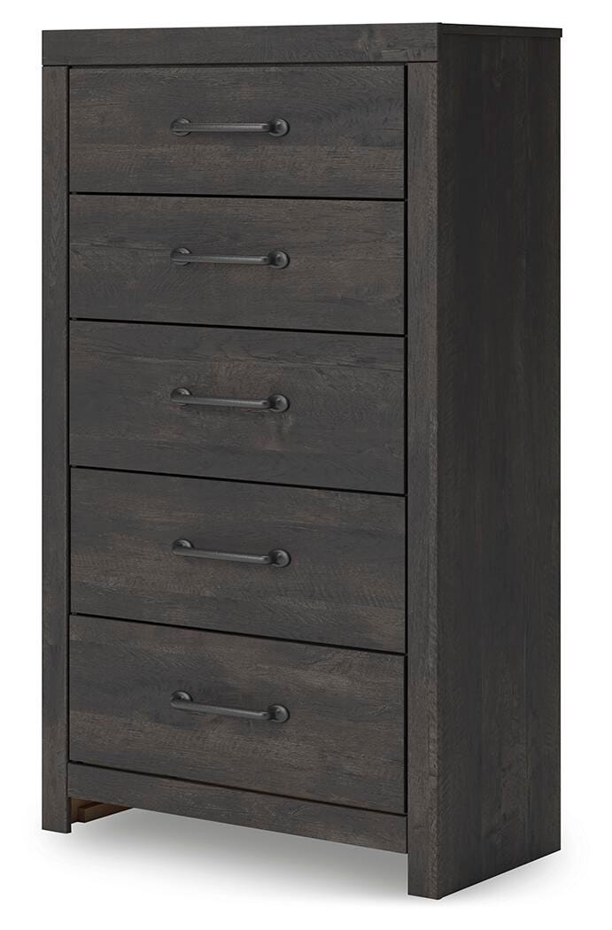 Hollivern Twin Panel Storage Bed, Dresser, Mirror and Chest - PCB2108B26