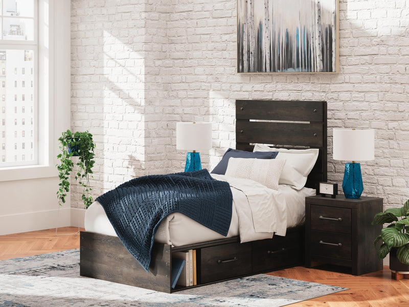 Hollivern Twin Panel Storage Bed, Dresser, Mirror and Chest - PCB2108B26