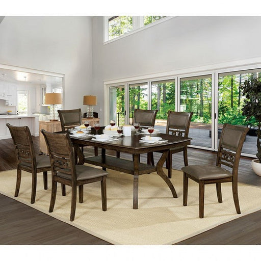 Holly Antique Walnut/Warm Gray Dining Table - CM3023T