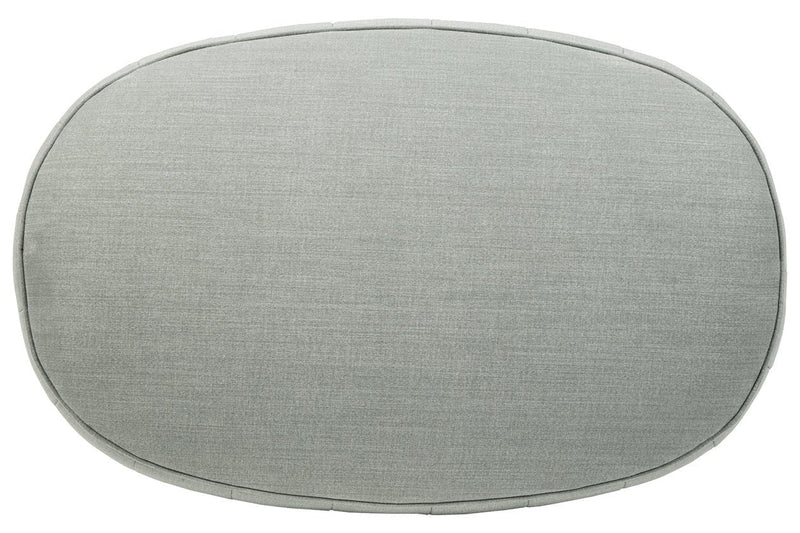 Hollyann Gray Oversized Accent Ottoman - Gate FurnitureOttoman
