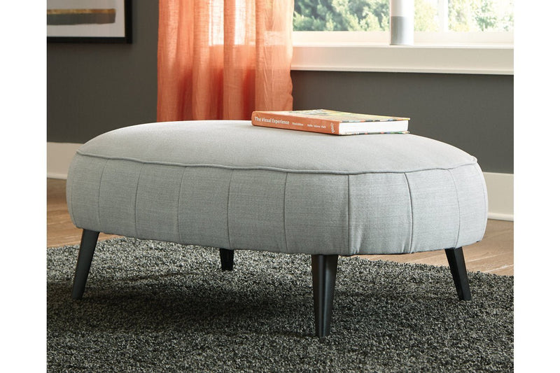 Hollyann Gray Oversized Accent Ottoman - Gate FurnitureOttoman