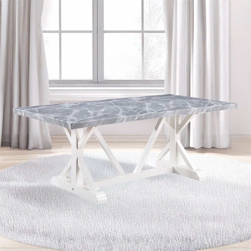 Hollyn Dining Table W/Engineered Stone Top - DN02159