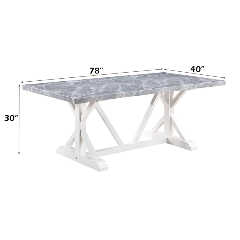 Hollyn Dining Table W/Engineered Stone Top - DN02159
