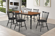 Hollyoak Windsor Wood Dining Side Chair Black (Set of 2) - 183042
