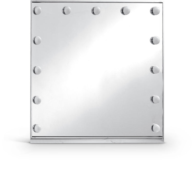 Hollywood Lighted Mirror in Chrome - 464-M