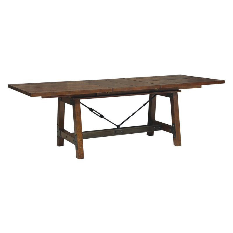 Holverson Rustic Brown Extendable Dining Set - Gate FurnitureDining Room Set