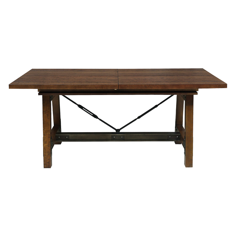 Holverson Rustic Brown Extendable Dining Set - Gate FurnitureDining Room Set