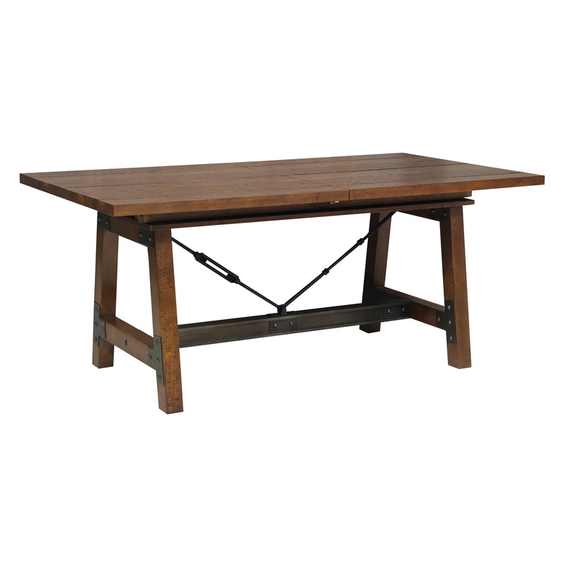 Holverson Rustic Brown Extendable Dining Set - Gate FurnitureDining Room Set