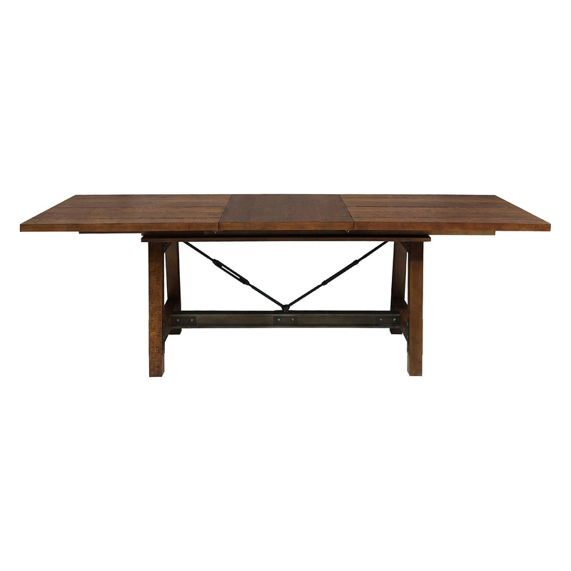 Holverson Rustic Brown Extendable Dining Set - Gate FurnitureDining Room Set