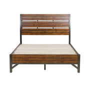 Holverson Rustic Brown Platform Bedroom Set - Gate FurnitureBedroom Set