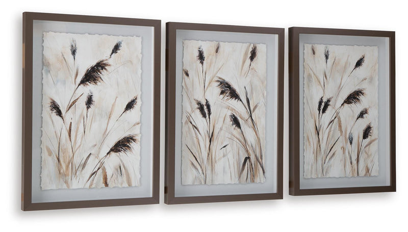 Honslow Brown/Black/White Wall Art (Set of 3) - A8000506