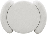 Horizon Boucle Fabric Upholstered Ottoman in Cream - 115Cream