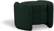 Horizon Boucle Fabric Upholstered Ottoman in Green - 115Green