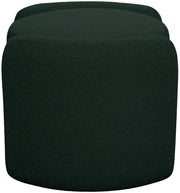 Horizon Boucle Fabric Upholstered Ottoman in Green - 115Green