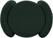 Horizon Boucle Fabric Upholstered Ottoman in Green - 115Green