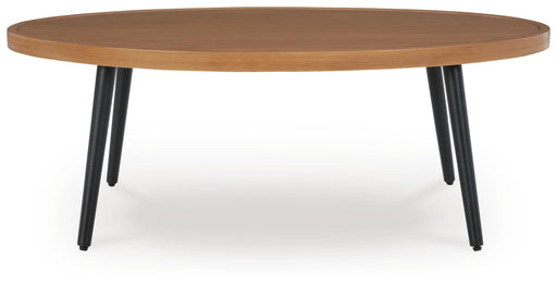 Horizon Hall Brown Outdoor Sofa, 2 Lounge Chairs, Ottoman and Coffee Table - P572P3