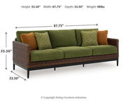 Horizon Hall Outdoor Sofa, 2 Lounge Chairs and 2 Ottomans - P572P4