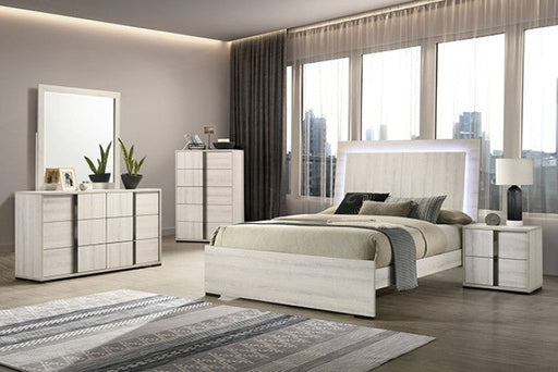 Horten White Wash Chest - FM7200WH-C