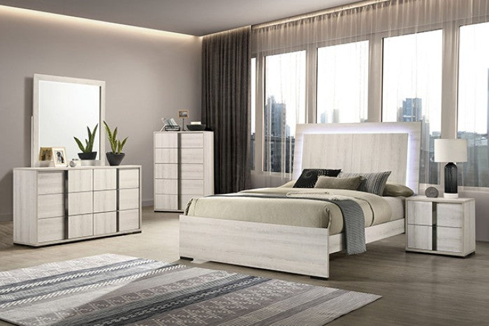 Horten White Wash Dressser - FM7200WH-D