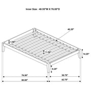 Hounslow Twin Universal Platform Bed Cappuccino - 300555T