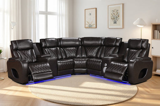 Houston Brown 3-pc Sectional - HOUSTON-BN-3-PC-SEC