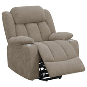 Houston Upholstered Power Lift Recliner Chair Camel - 602274P