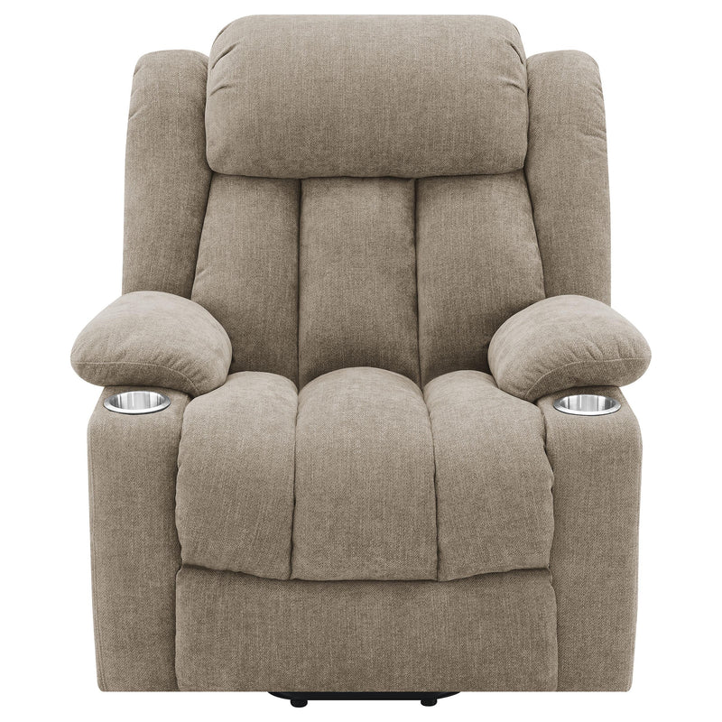 Houston Upholstered Power Lift Recliner Chair Camel - 602274P